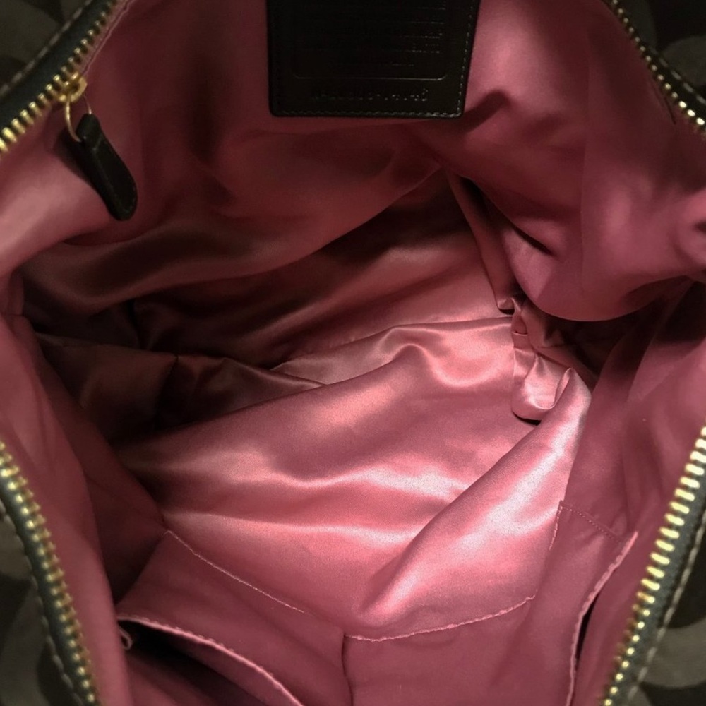 Coach Brown Circle Pattern Shoulder Bag - image 3